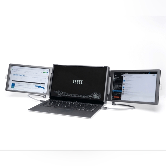 Xebec Tri-Screen 2Portable Dual MonitorLike NewComplete in Box